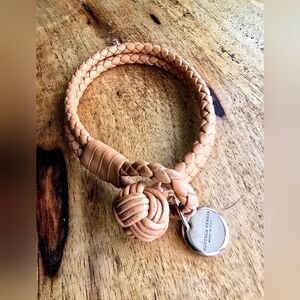 Bottega Veneta Intrecciato Double Strand Knot Bracelet.